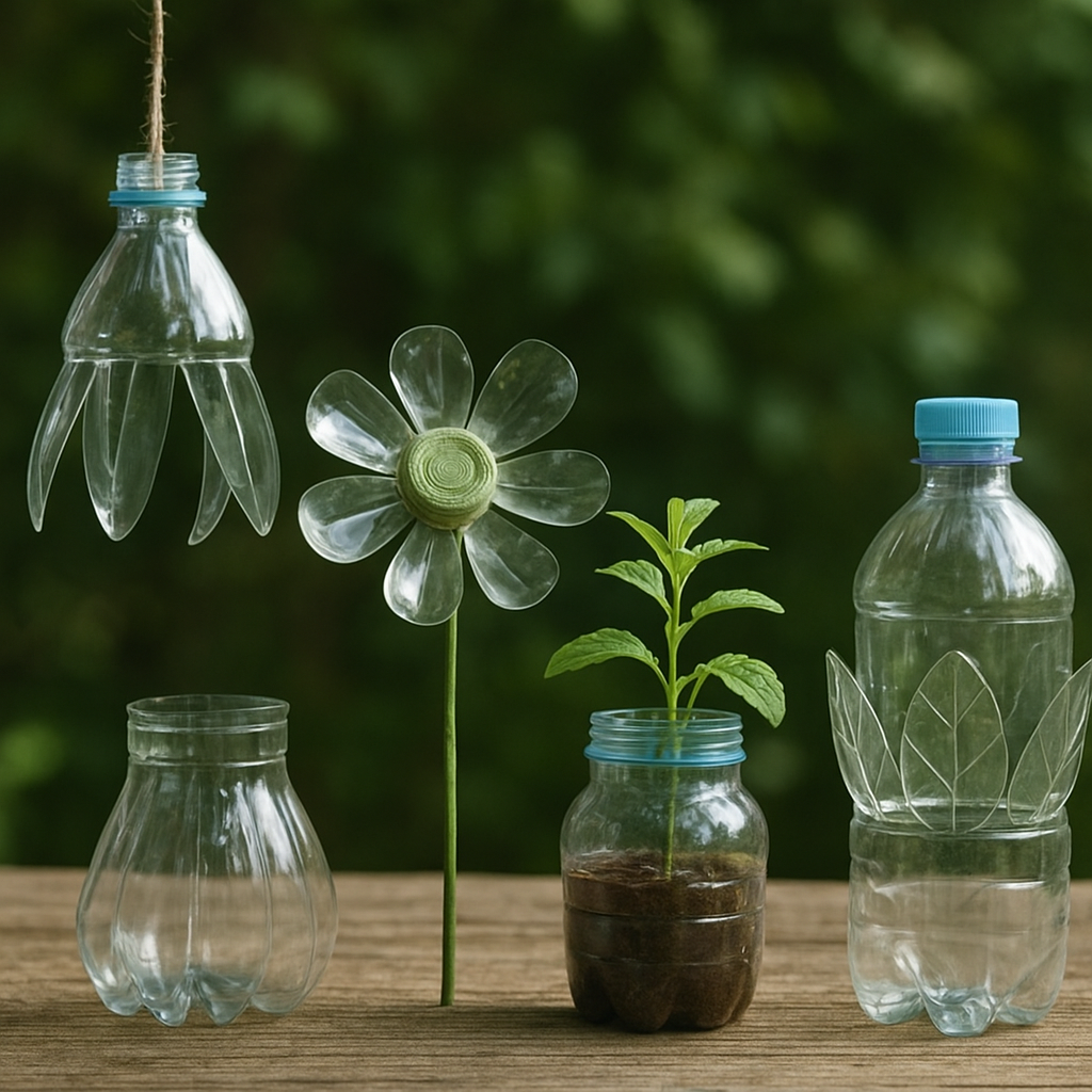 Recyklingowe dekoracje z butelek