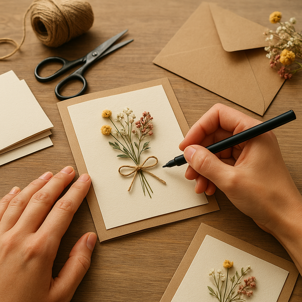 Ręcznie robione kartki okolicznościowe