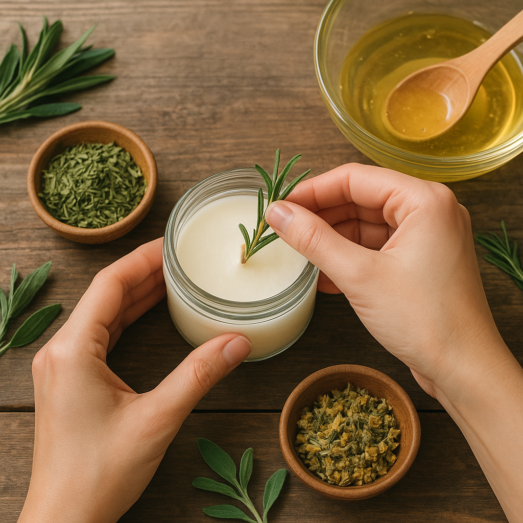 Jak zrobić świecę zapachową z ziołami