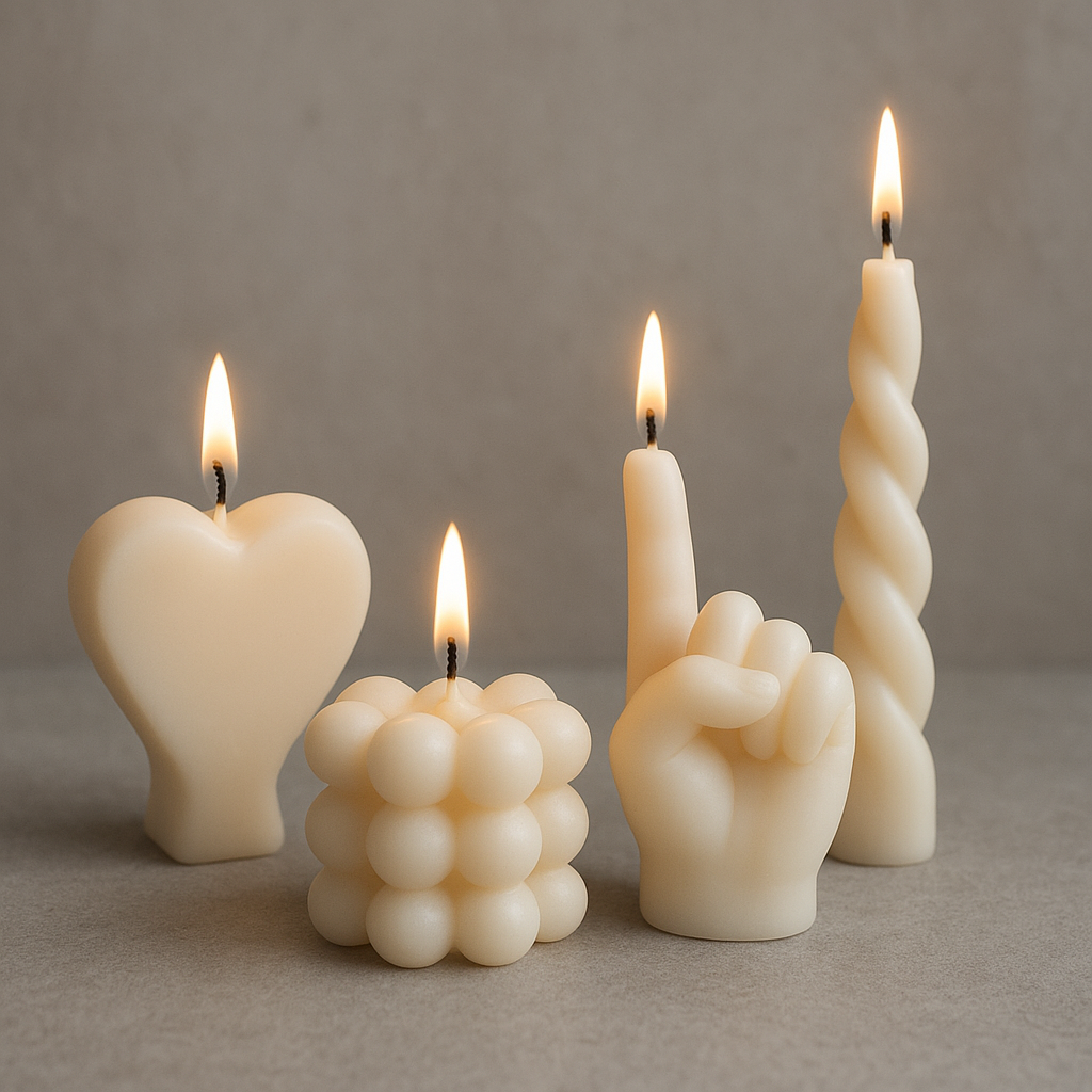 Świece o nietypowych kształtach