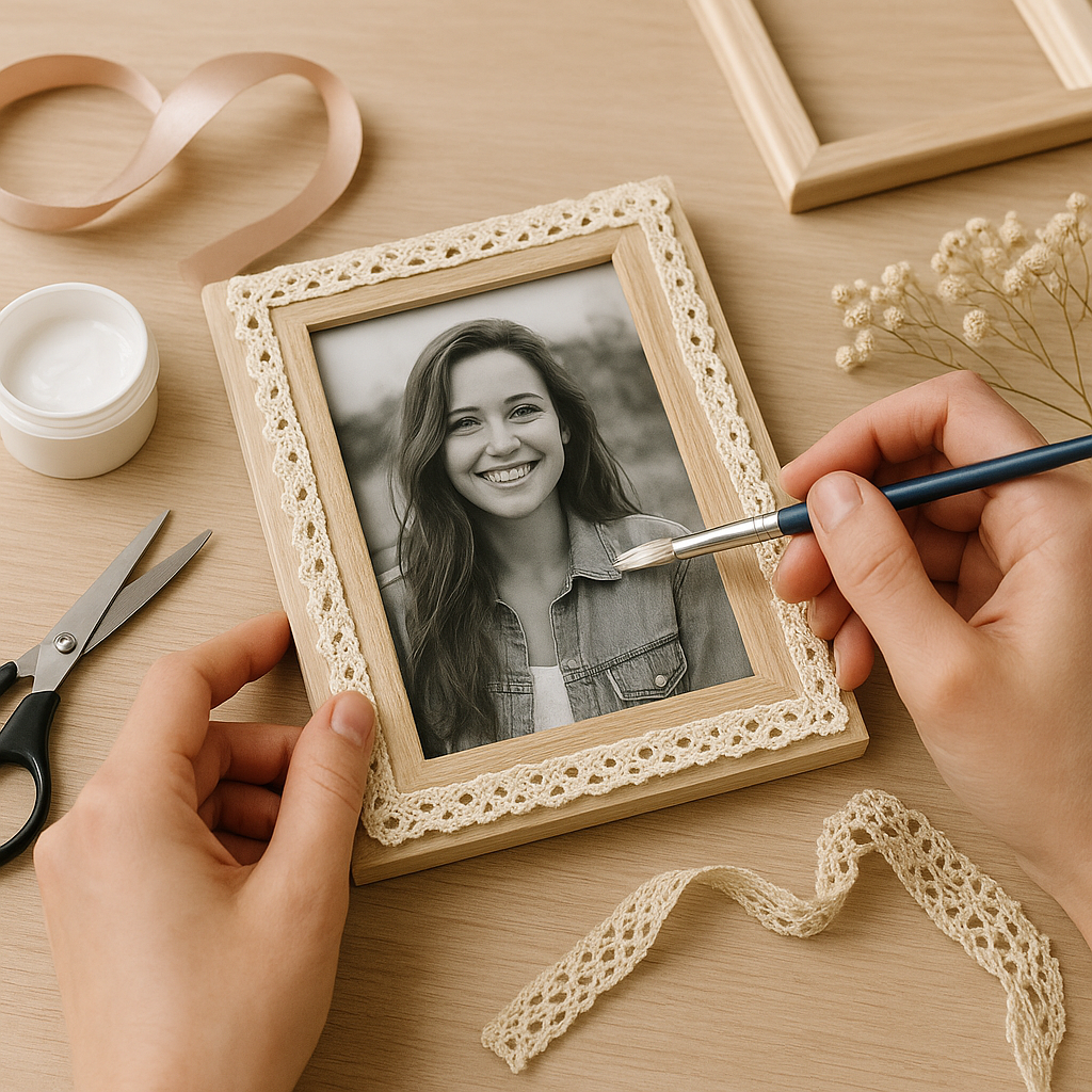 Ozdabianie ramek na zdjęcia